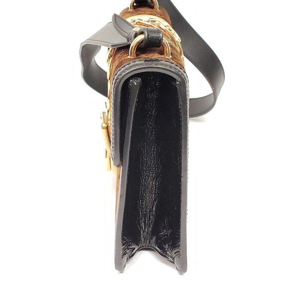 Authentic Gucci Sylvie GG Brown Shoulder Bag Luxury Designer Bag - Picture 5 of 16